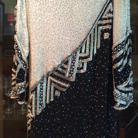 Judith Ann Creations Black and White Dress - Picture 6 of 16